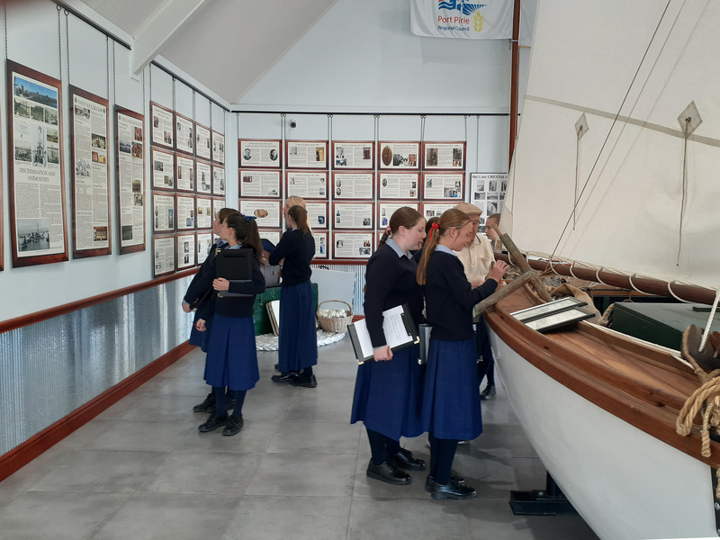 ITALIAN > Year 7 students visited the Pirie Fishing Boat Museum recently. Students enjoyed learning about the history and culture of the local Italian community especially about life on a fishing boat. Many thanks to Dino Gadaleta and Fred Pisani who continuously go out of their way to make us feel welcome.