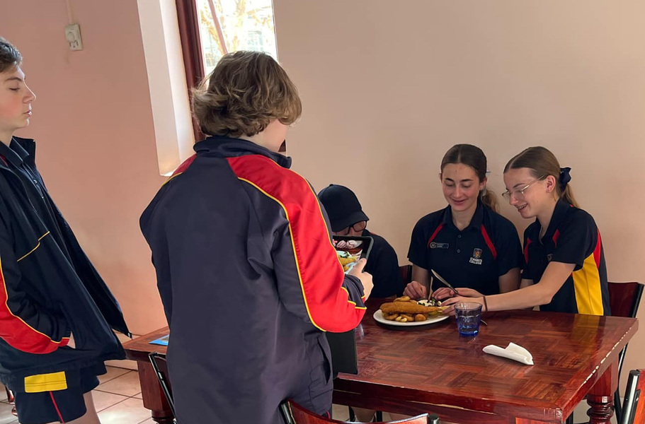 DRAMA > Behind the scenes shots of our Year 9 theatre and film students who are creating short films to promote local food options in Port Pirie.