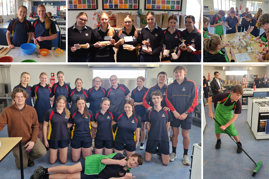 SOCIAL JUSTICE > Year 10 students donated their time to cook a range of meals for Fred's Van. At Year 10 Retreat, students also donated a range of snacks which will be distributed by Vinnies.