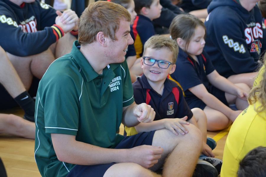 FEAST DAY > Kooper and his Year 12 Buddy Charlie.