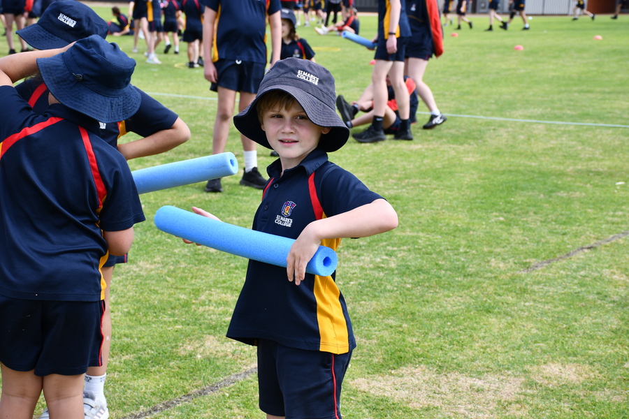 FEAST DAY > Huey enjoying activities at Bosco.