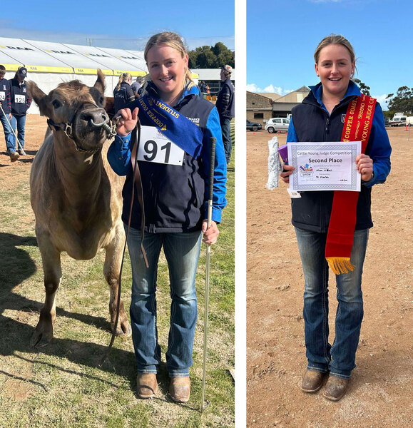 COPPER COAST SHOW > Congratulations to Alex who won first place in the cattle handling competition and second in the cattle judging.