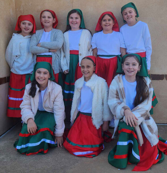 Year 4 students performed the Tarantella dance at the Blessing of the Fleet festivities.