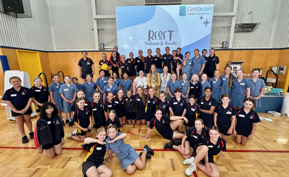 RESET > This week the girls from Year 5 and 6 completed a workshop Social Media, Healthy Relationships, Self Compassion and Setting Goals and Knowing our Values with Centacare Catholic Country SA. The students enjoyed two days of learning, growth and sharing.