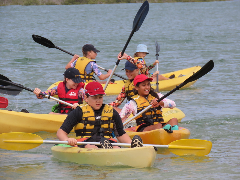 AQUATICS > Kayaking fun.