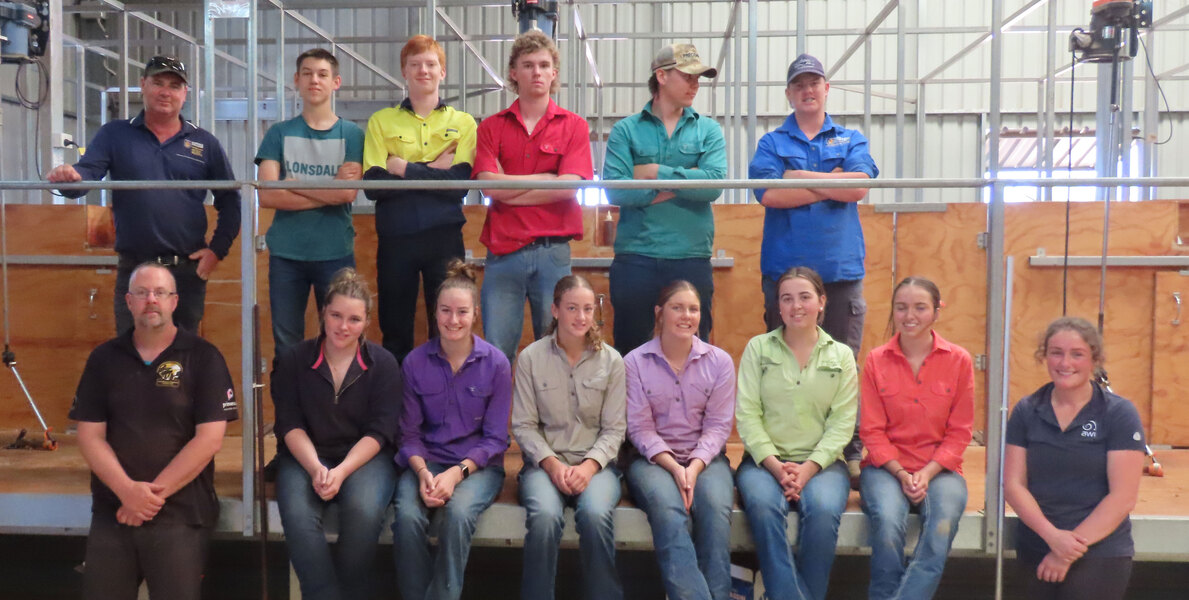 AGRICULTURE > Students completed a one-day shearing workshop at McNally Farm.