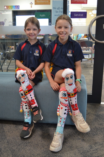 COMMUNITY > Celebrating Socktober with Crazy Socks Day raising money for Catholic Missions.