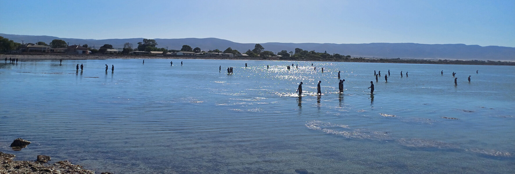 RELIGION > Year 12 students engaged in a meditation experience at Port Germein.