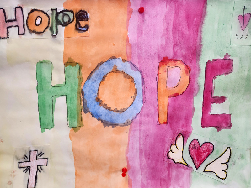 RELIGION > Year 5s celebrated the theme of 'Hope' at their class Mass.